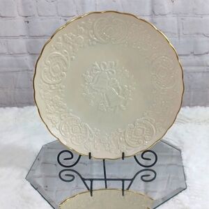Vintage  80,S  Lenox Ceramic Wedding Plate 13x13 EX Condtion